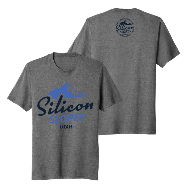 Silicon Slopes Blue Logo Back T-Shirt